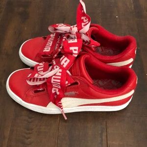 PUMA red sneakers, heart toreador BRAND NEW